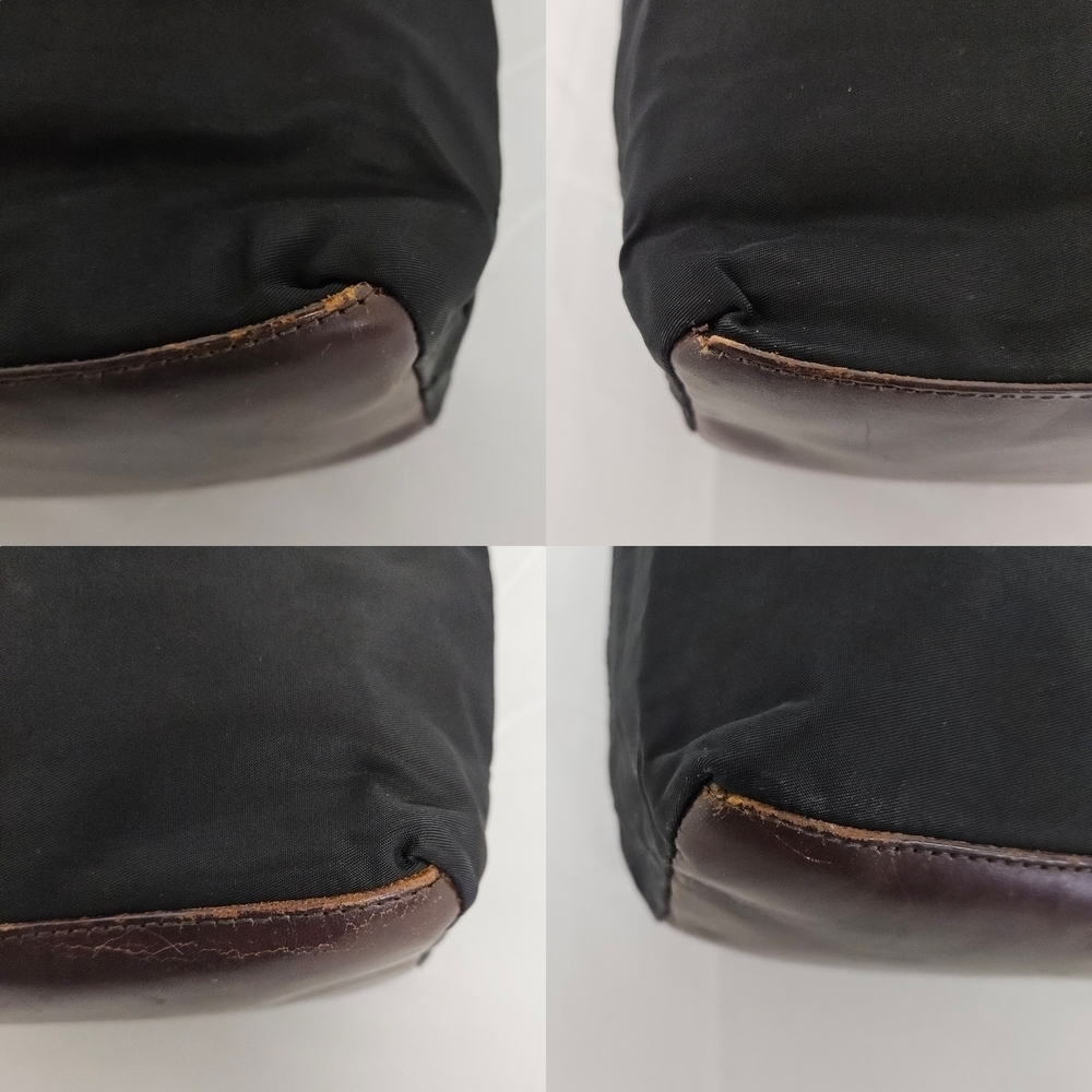 Fendi Vintage Zucca Tote Bag In Black Nylon And Leather Monogram - Picture 6 of 16